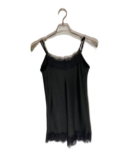 Plage（プラージュ）Plage (プラージュ) Lace Satin キャミソール ブラック サイズ:SIZE Freeの古着・服飾アイテム