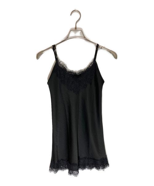 Plage（プラージュ）Plage (プラージュ) Lace Satin キャミソール ブラック サイズ:SIZE Freeの古着・服飾アイテム