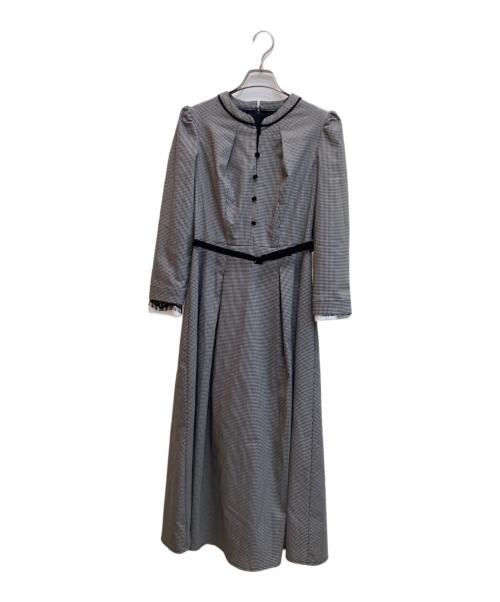 HER LIP TO（ハーリップトゥ）HER LIP TO (ハーリップトゥ) Classic Monochrome Check Midi Dress ブラック サイズ:Ⅿの古着・服飾アイテム