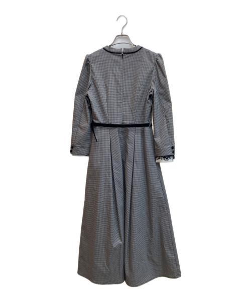 HER LIP TO（ハーリップトゥ）HER LIP TO (ハーリップトゥ) Classic Monochrome Check Midi Dress ブラック サイズ:Ⅿの古着・服飾アイテム