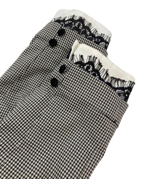 HER LIP TO（ハーリップトゥ）HER LIP TO (ハーリップトゥ) Classic Monochrome Check Midi Dress ブラック サイズ:Ⅿの古着・服飾アイテム