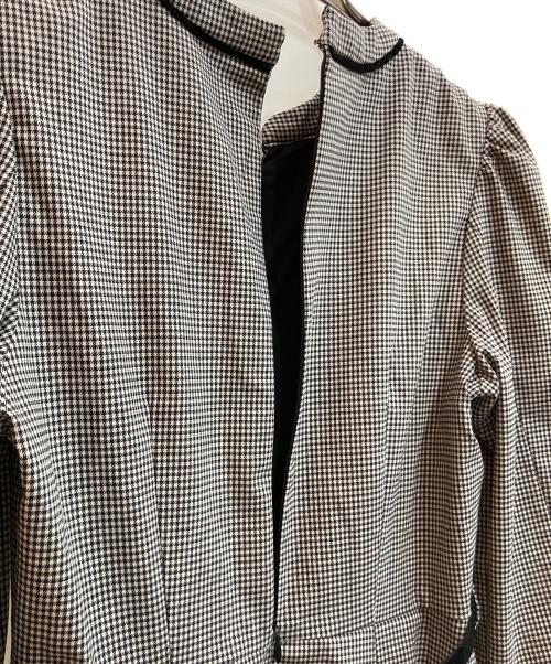 HER LIP TO（ハーリップトゥ）HER LIP TO (ハーリップトゥ) Classic Monochrome Check Midi Dress ブラック サイズ:Ⅿの古着・服飾アイテム