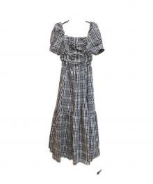 HER LIP TO（ハーリップトゥ）の古着「Alizee Off-Shoulder Dress」｜ブラック