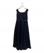 HER LIP TOハーリップトゥ）の古着「Classic Floral Jacquard Dress」｜ブラック