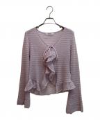 HER LIP TOハーリップトゥ）の古着「Crochet Lace Cardigan」｜ピンク