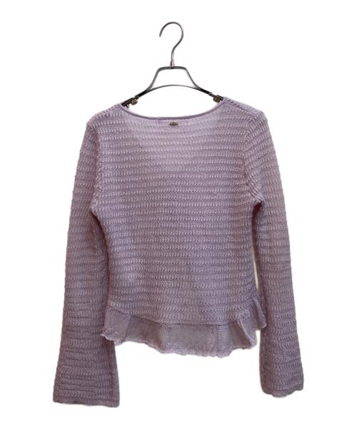 HER LIP TO（ハーリップトゥ）HER LIP TO (ハーリップトゥ) Crochet Lace Cardigan ピンク サイズ:Ⅿの古着・服飾アイテム