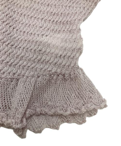HER LIP TO（ハーリップトゥ）HER LIP TO (ハーリップトゥ) Crochet Lace Cardigan ピンク サイズ:Ⅿの古着・服飾アイテム