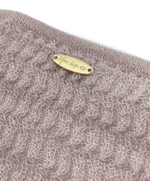 HER LIP TO（ハーリップトゥ）HER LIP TO (ハーリップトゥ) Crochet Lace Cardigan ピンク サイズ:Ⅿの古着・服飾アイテム