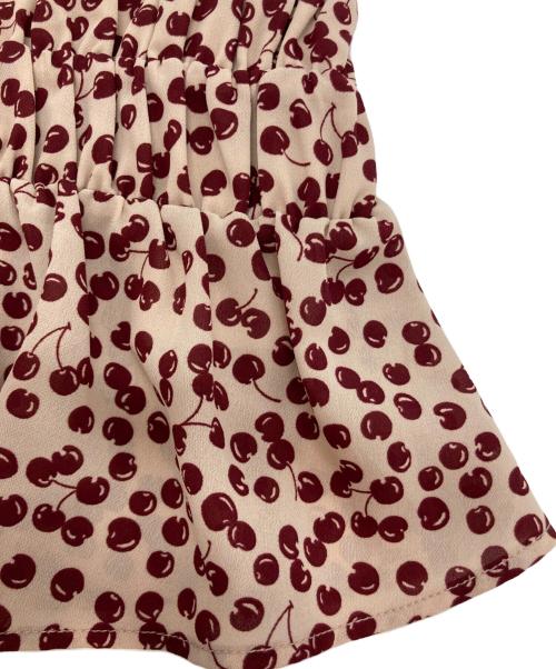 HER LIP TO（ハーリップトゥ）HER LIP TO (ハーリップトゥ) Cherry Pattern Strap Top レッド サイズ:Ⅿの古着・服飾アイテム