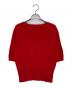 Vivienne Westwood RED LABEL (ヴィヴィアンウエストウッドレッドレーベル) オーブ刺繍半袖サマーニット レッド サイズ:SIZE 00：7000円