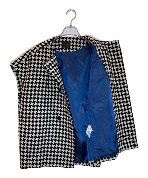 TOMORROW LAND collection（トゥモローランドコレクション）TOMORROW LAND collection (トゥモローランドコレクション) ドビーハウンドトゥース バレルジレ ベージュ×ブラック サイズ:36の古着・服飾アイテム