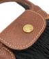 中古・古着 LONGCHAMP (ロンシャン) メッシュミニショルダーバッグ ブラック：6000円