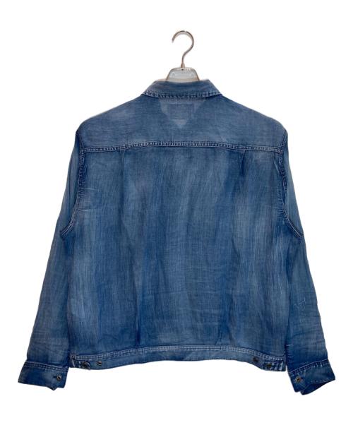 AVIREX（アヴィレックス）AVIREX (アヴィレックス) WIND THROUGH DENIM JAKET インディゴ サイズ:SIZE 2XLの古着・服飾アイテム