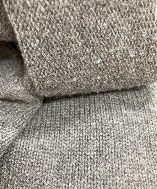 JIL SANDER（ジルサンダー）JIL SANDER (ジルサンダー) ウールカシミヤショールカラーニットカーディガン グレー サイズ:Ⅿの古着・服飾アイテム