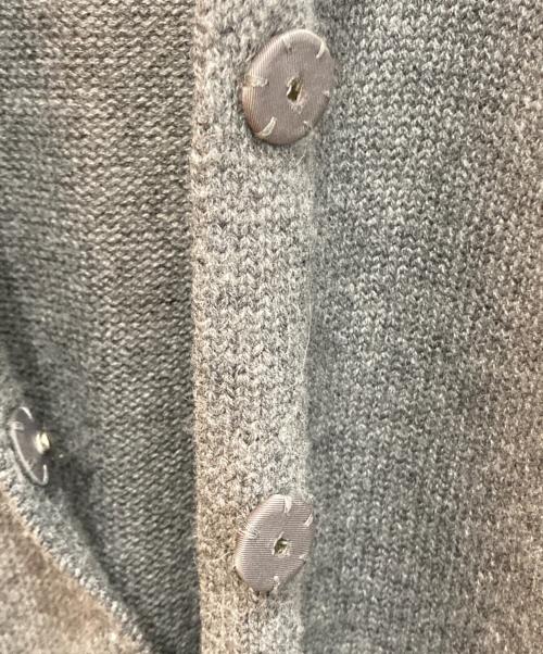 JIL SANDER（ジルサンダー）JIL SANDER (ジルサンダー) ウールカシミヤショールカラーニットカーディガン グレー サイズ:Ⅿの古着・服飾アイテム