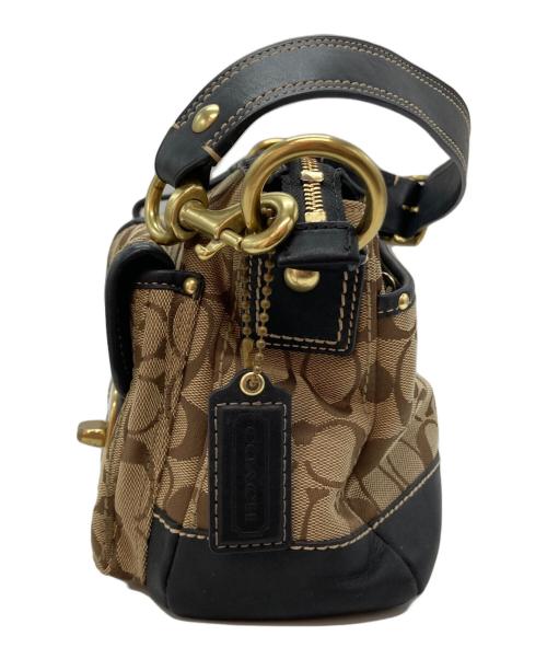 COACH（コーチ）COACH (コーチ) レガシーシグネチャー ターンロックワンショルダーバッグ ベージュ サイズ:-の古着・服飾アイテム