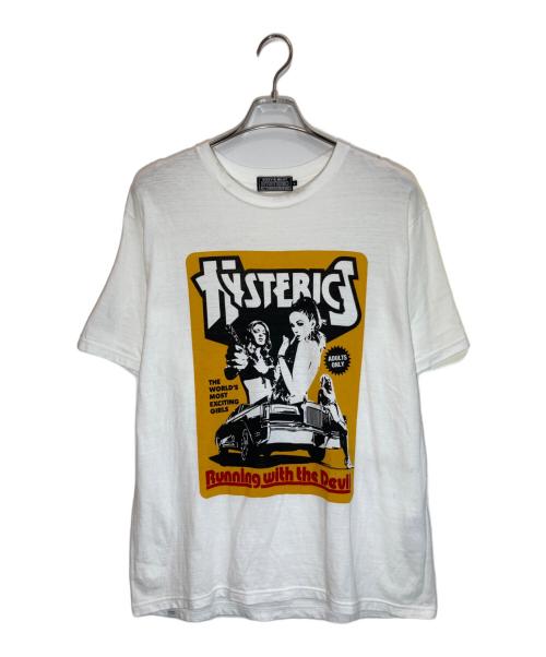 Hysteric Glamour（ヒステリックグラマー）Hysteric Glamour (ヒステリックグラマー) HYSTERIC MOVIE Tシャツ ホワイト サイズ:Lの古着・服飾アイテム