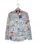 PAUL SMITHポールスミス）の古着「メッセージプリントシャツ」｜ホワイト