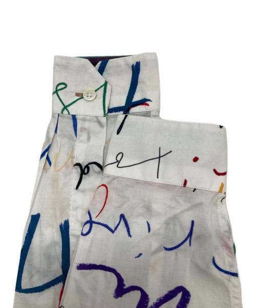 PAUL SMITH（ポールスミス）Paul Smith (ポールスミス) メッセージプリントシャツ ホワイト サイズ:Lの古着・服飾アイテム