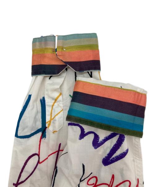 PAUL SMITH（ポールスミス）Paul Smith (ポールスミス) メッセージプリントシャツ ホワイト サイズ:Lの古着・服飾アイテム