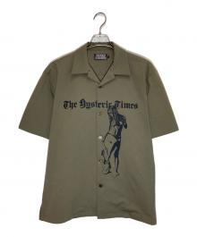 Hysteric Glamour（ヒステリックグラマー）の古着「HYSTERIC TIMES シャツ」｜オリーブ