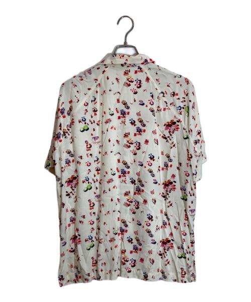 ISSEY MIYAKE（イッセイミヤケ）ISSEY MIYAKE (イッセイミヤケ) 総柄オープンカラーシャツ アイボリー サイズ:2の古着・服飾アイテム