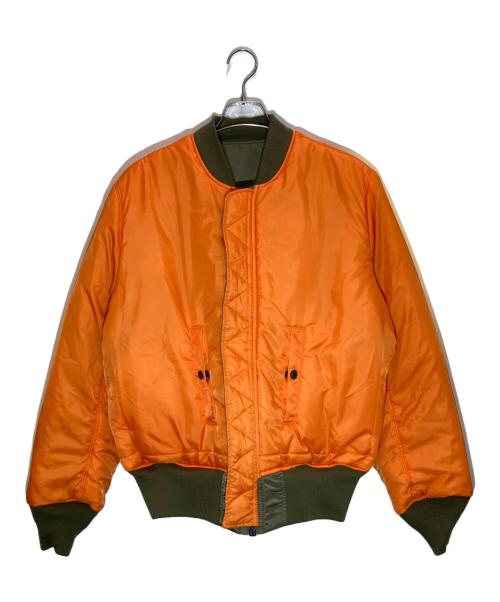ALPHA（アルファ）ALPHA (アルファ) HUF (ハフ) FEELS GOOD MA-1 フライトジャケット カーキ サイズ:Ⅿの古着・服飾アイテム