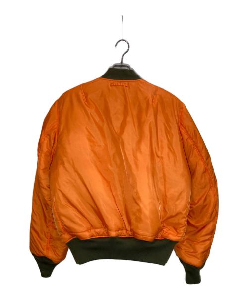 ALPHA（アルファ）ALPHA (アルファ) HUF (ハフ) FEELS GOOD MA-1 フライトジャケット カーキ サイズ:Ⅿの古着・服飾アイテム