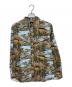 stussy（ステューシー）の古着「ALL OVER PRINT SHIRT」｜ブルー×ベージュ