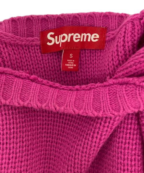 SUPREME（シュプリーム）Supreme (シュプリーム) chest stripe sweater ピンク サイズ:Sの古着・服飾アイテム