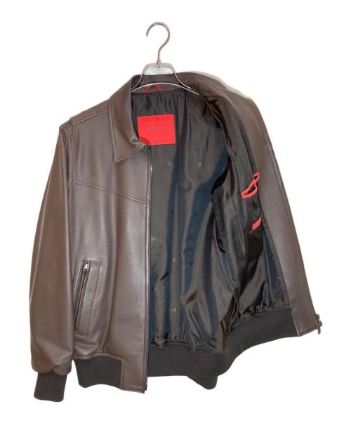 ISAIA（イザイア）ISAIA (イザイア) FLIGHT JACKET ブラウン サイズ:SIZE 46Rの古着・服飾アイテム