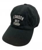 stussyステューシー）の古着「キャップ」｜ブラック