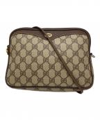 GUCCIグッチ）の古着「GGスプリームショルダーバッグ」｜ベージュ×ブラウン