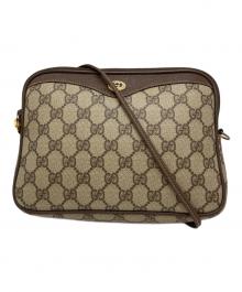 GUCCI（グッチ）の古着「GGスプリームショルダーバッグ」｜ベージュ×ブラウン