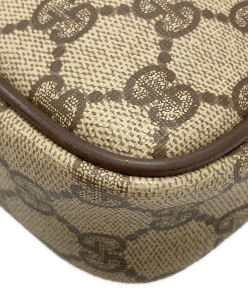 GUCCI（グッチ）GUCCI (グッチ) GGスプリームショルダーバッグ ベージュ×ブラウンの古着・服飾アイテム
