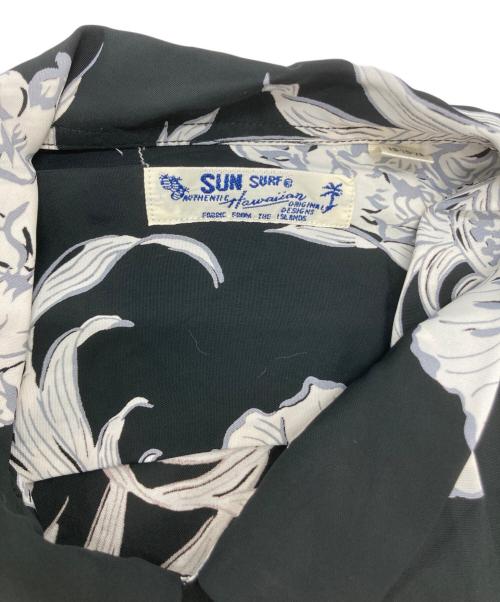 Sun Surf（サンサーフ）Sun Surf (サンサーフ) L/S RAYON HAWAIIAN SHIRT ブラック サイズ:Ⅿの古着・服飾アイテム