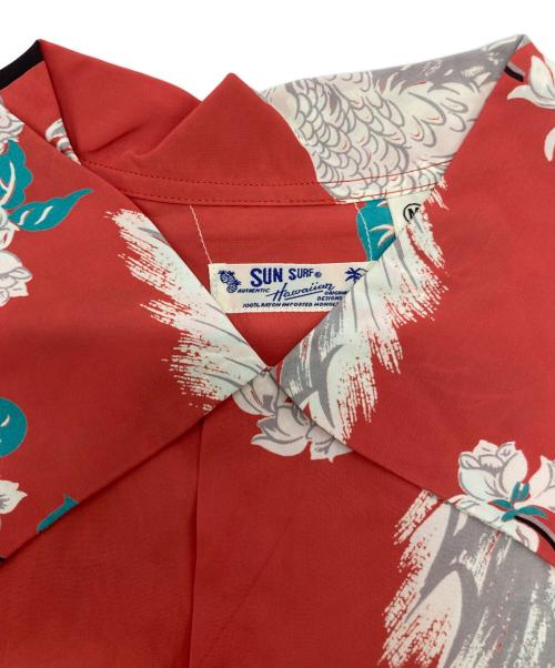 Sun Surf（サンサーフ）Sun Surf (サンサーフ) S/S RAYON HAWAIIAN SHIRT レッド サイズ:Ⅿの古着・服飾アイテム
