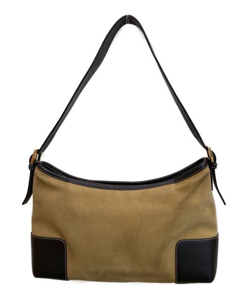LOEWE（ロエベ）LOEWE (ロエベ) アナグラムワンショルダーバッグ ベージュ×ブラウン サイズ:-の古着・服飾アイテム