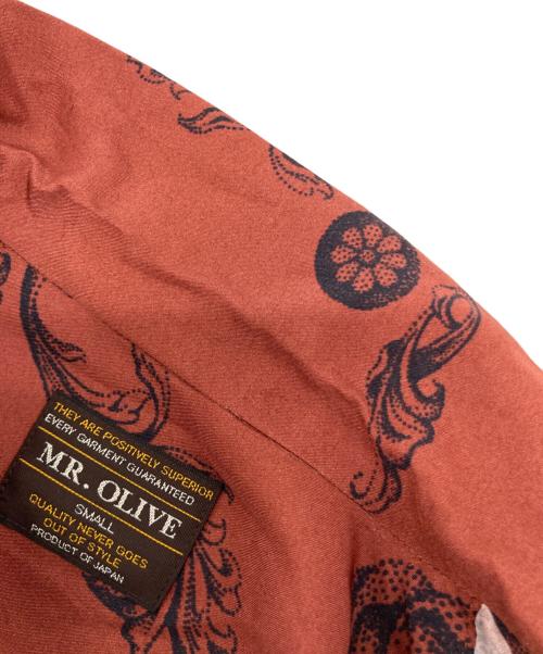 MR.OLIVE（ミスターオリーブ）MR.OLIVE (ミスターオリーブ) ARIKA (アリカ) レーヨンオープンカラーシャツ ブラウン サイズ:Sの古着・服飾アイテム