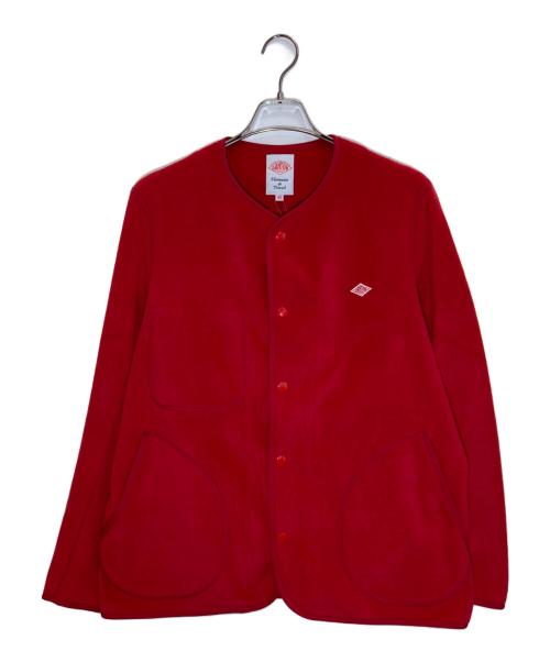 DANTON（ダントン）DANTON (ダントン) フリースカーディガン レッド サイズ:42の古着・服飾アイテム
