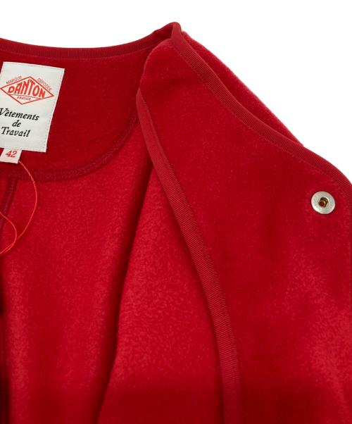 DANTON（ダントン）DANTON (ダントン) フリースカーディガン レッド サイズ:42の古着・服飾アイテム