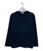 Milan Rib B.A Hospital Jacketミラノリブ ビーエー ホスピタル ジャケット）の古着「ノーカラージャケット」｜ネイビー