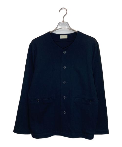 Milan Rib B.A Hospital Jacket（ミラノリブ ビーエー ホスピタル ジャケット）Milan Rib B.A Hospital Jacket (ミラノリブ ビーエー ホスピタル ジャケット) ノーカラージャケット ネイビー サイズ:46の古着・服飾アイテム