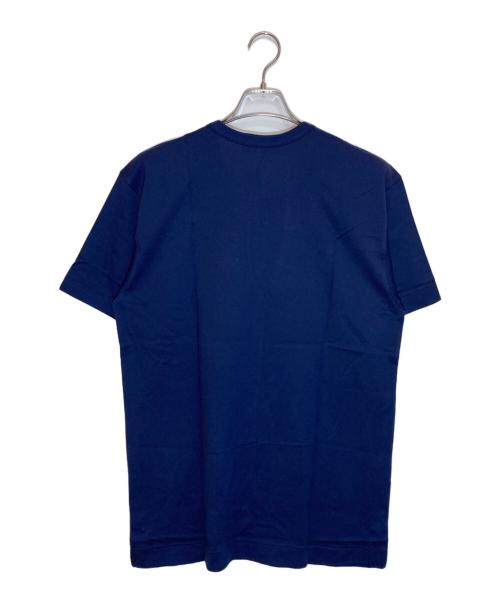 PLAY COMME des GARCONS（プレイコムデギャルソン）PLAY COMME des GARCONS (プレイコムデギャルソン) レッドワッペン・ホワイト・ハート・Tシャツ ネイビー サイズ:XLの古着・服飾アイテム