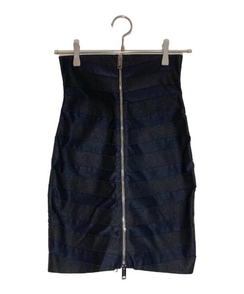 BURBERRY（バーバリー）BURBERRY (バーバリー) ジップタイトスカート ブラック サイズ:34の古着・服飾アイテム