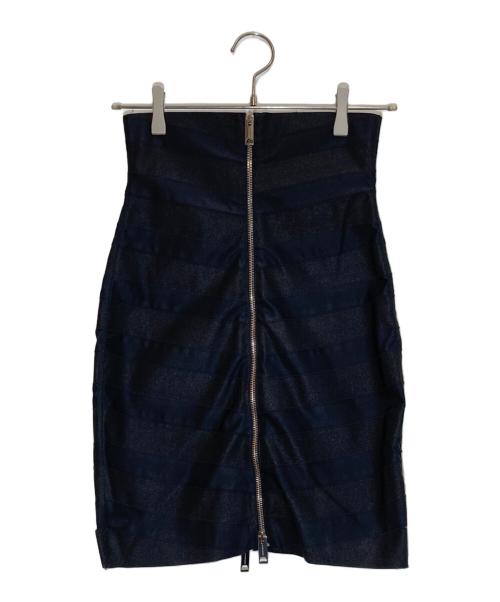 BURBERRY（バーバリー）BURBERRY (バーバリー) ジップタイトスカート ブラック サイズ:34の古着・服飾アイテム