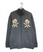Schottショット）の古着「SKULL DRIVERS KNIT」｜グレー