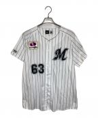 MIZUNOミズノ）の古着「ベースボールシャツ」｜ホワイト