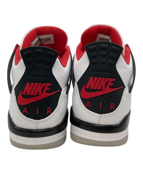 NIKE（ナイキ）NIKE (ナイキ) AIR JORDAN 4 RETRO ホワイト×レッド サイズ:28cmの古着・服飾アイテム