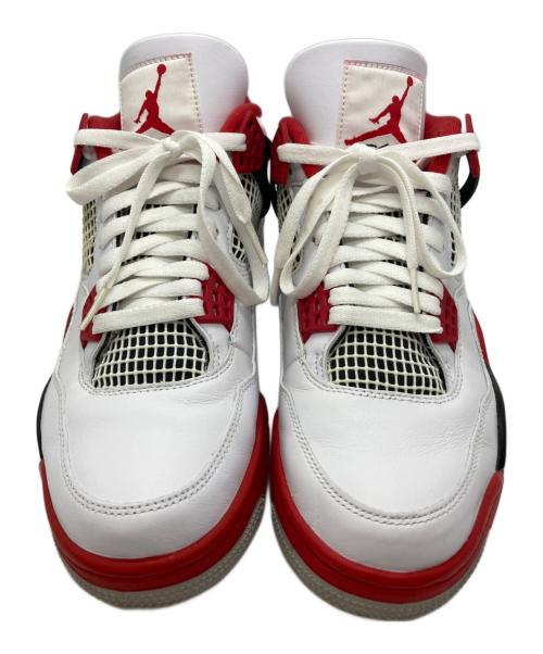 NIKE（ナイキ）NIKE (ナイキ) AIR JORDAN 4 RETRO ホワイト×レッド サイズ:28cmの古着・服飾アイテム